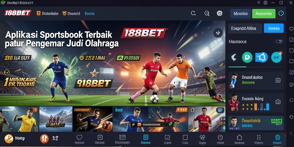 Tampilan gameplay menarik dari aplikasi Sportsbook 188BET.