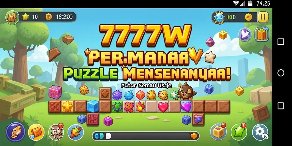 Tampilan gameplay menantang dan menarik di 7777W.