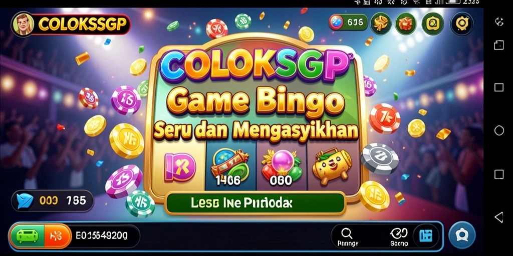 Tampilan gameplay COLOKSGP yang seru dan interaktif saat bermain Bingo.