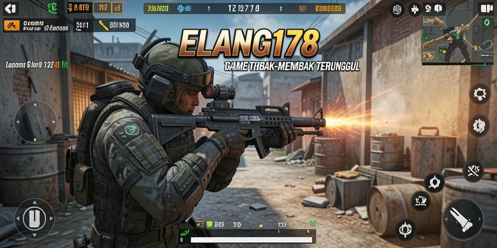 Tampilan gameplay seru dan intens di ELANG178.
