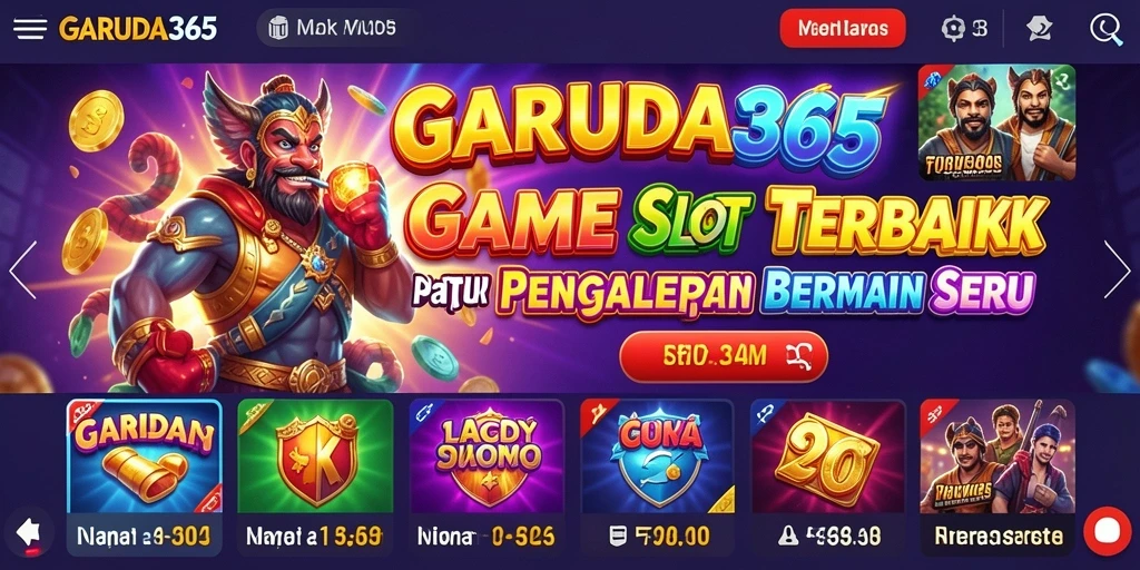 Tampilan menarik dari gameplay slot GARUDA365 yang mengasyikkan.