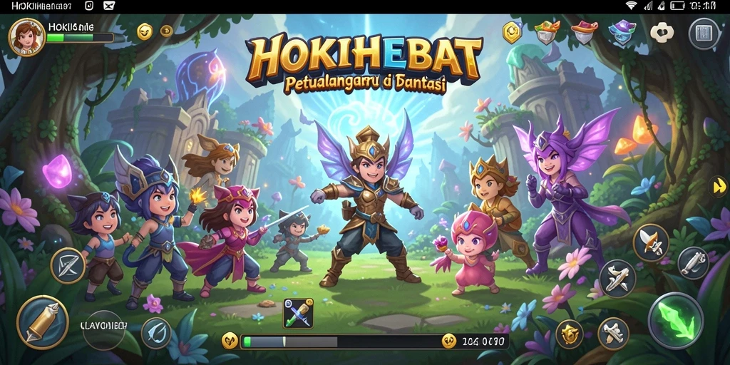 Gameplay HOKIHEBAT menampilkan petualangan yang seru dan beragam tantangan.