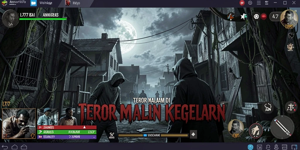 Gameplay L777 menampilkan suasana horor yang mencekam dan menegangkan.