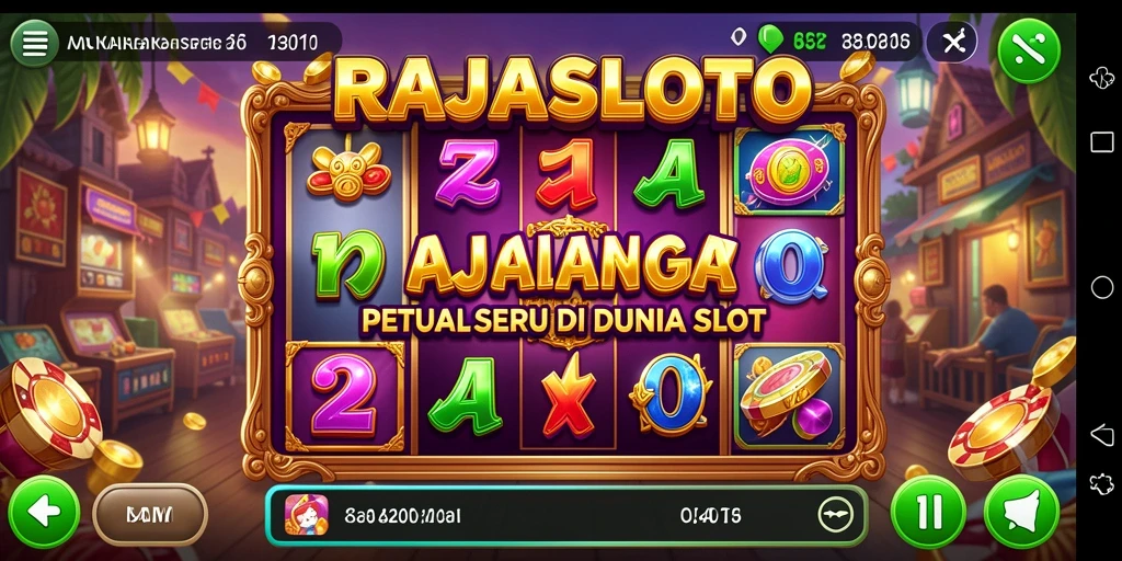 Tampilan gameplay menegangkan di RAJASLOTO dengan grafik memukau.