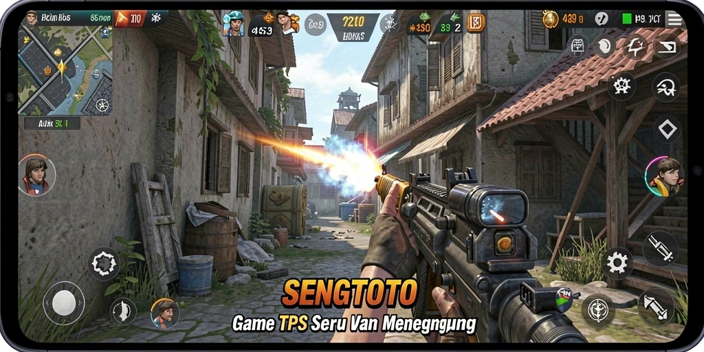 Tampilan gameplay intens dengan aksi seru di SENGTOTO.