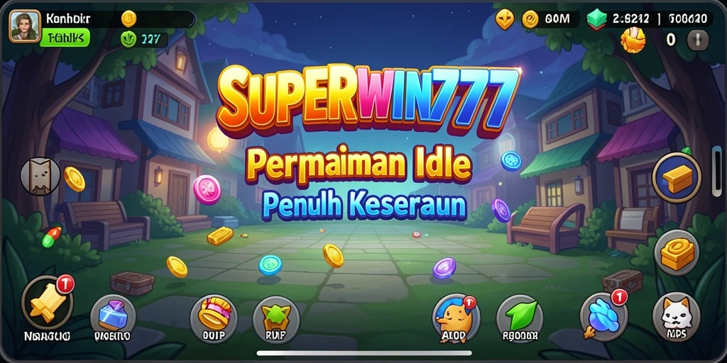 Tampilan gameplay SUPERWIN777 yang menarik dan interaktif dalam permainan Idle.