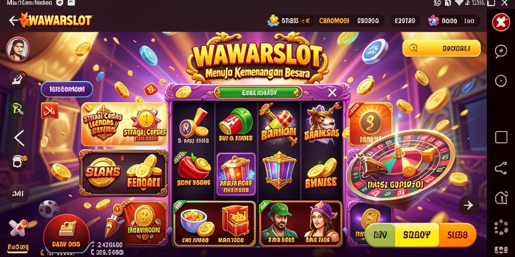 Tampilan menarik dari gameplay strategi WAWARSLOT.